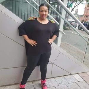 Black studded tee/cape, ASOS Curve 18